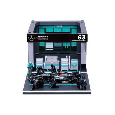 Bburago 1:43 2024 Race Mercedes W15 Pit Pass, Russell #63