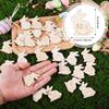 27pcs Easter Egg Fillers for Kids, Wood Easter Reward Tokens Cute Easter Bunny Reward Tokens Easter Egg Reward Tokens Easter Bunny Coins Easter Basket Stuffers Easter Gifts for Boys Girls view 2