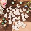 27pcs Easter Egg Fillers for Kids, Wood Easter Reward Tokens Cute Easter Bunny Reward Tokens Easter Egg Reward Tokens Easter Bunny Coins Easter Basket Stuffers Easter Gifts for Boys Girls view 3