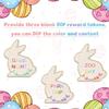 27pcs Easter Egg Fillers for Kids, Wood Easter Reward Tokens Cute Easter Bunny Reward Tokens Easter Egg Reward Tokens Easter Bunny Coins Easter Basket Stuffers Easter Gifts for Boys Girls view 4