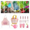 Kids Gardening Tool Set for Girls with Gloves and Rake for Family Time, 9Pcs view 2