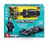 Bburago 1:24 2023 Race Mercedes W14 Model Kit with Helmet, Russell #63 view 2