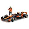 Bburago 1:24 2024 Race McLaren MCL38 with Figure, Norris #4 view 1