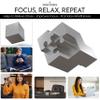 3D Metal Fidget Cube, Executive Desk, Adults, Great for Releasing Anxiety, Relaxing, Crafted with Precision Wire EDM Stainless Steel (Small) view 4