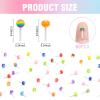 100 Pieces Mini Lollipop for Dollhouse Miniatures Mini Food for Crafts Tiny Resin Things for Dollhouse Mini Kitchen Micro Landscaping Decoration view 3