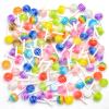 100 Pieces Mini Lollipop for Dollhouse Miniatures Mini Food for Crafts Tiny Resin Things for Dollhouse Mini Kitchen Micro Landscaping Decoration view 4