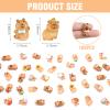 100 Pieces Mini Fruit Capybara for Dollhouse Miniatures Resin Animals for Crafts Mini Capybara for Fairy Garden Micro Landscaping Decoration view 3