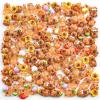 100 Pieces Mini Fruit Capybara for Dollhouse Miniatures Resin Animals for Crafts Mini Capybara for Fairy Garden Micro Landscaping Decoration view 4