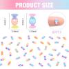 100 Pieces Mini Candy for Dollhouse Miniatures Mini Food for Crafts Tiny Resin Things for Dollhouse Mini Kitchen Micro Landscaping Decoration view 3