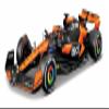 Bburago 1:24 2024 Race McLaren MCL38 with Helmet, Piastri #81 view 1