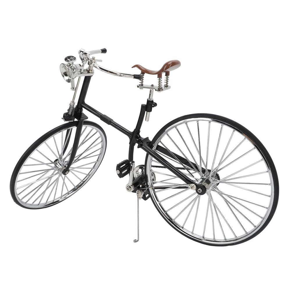 Retro Model Retro Style 1:10 Scale Detachable Metal Rubber Tiny Bike Desk Office Bookshelf