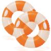 2 PCS 35inch Inflatable Pool Floats for Swimming Pool Party Lake Beach Adults - Floaties Pool Tubes Swim Rings Tubes Floaties for Beach Pool Party Decorations (Orange, 100) view 1