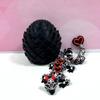 3D Printed Dragon with Egg, 12 Inches Black Love Heart Dragon, Fidget ADHD Autism Toy, Executive Desk Toy D094-BE view 2