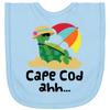 inktastic Cape Cod Massachusetts Newborn Bib Light Blue 11506 view 1