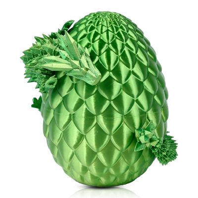3D Printed Dragon Egg with Dragon Inside,Mystery Articulated Crystal Dragon Fidget Toys for Kids, Teens & Adults - Easter, Christmas & Birthday Surprise Gift