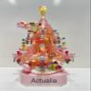 Actualia 675 Pieces Crystal Christmas Tree Music Box Building Set with Light, MOC DIY Assembly Pink Music Box Bricks Construction Set for Girls Boys Aged 16+ view 2