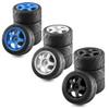102mm RC On-Road tires Quality Recommended 4 Pcs 1/8 Replic Plastic wheels 12mm Hex Fits most 1/7 1/8 1/10 RC On-Road Cars/Quality Recommended/%t059 (Black) view 4