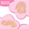 Skillssist Silicone Puppy Animal Doll Toy, Realistic Puppy Dog Animal Toy, Mini Dog Pet Model for Birthday Gift, Home Decor view 3