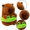 7.87 inch Capybara Plush, Costume Cute Capybara Unique and Perfect Fun Creative Home Dcor Birthday (Brown) view 3