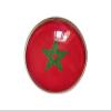 Uijokdef Uijokdef 1 PCS National Flag 3 Pin Round,Lapel Pins party Gifts, Patriotic Pin for Men/Women,National Flag Brooch Accessories Party Favors, Hat Suit Decorations (Morocco) view 1