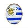 Uijokdef Uijokdef 1 PCS National Flag 2 Pin Round,Lapel Pins party Gifts, Patriotic Pin for Men/Women,National Flag Brooch Accessories Party Favors, Hat Suit Decorations (Uruguay) view 1