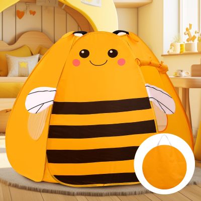 CRAWLBO Kids Play Tent Pop up Tent Turtles Automatic Setup Play House Tent for Girls and Boys Outdoor and Indoor (Bee)