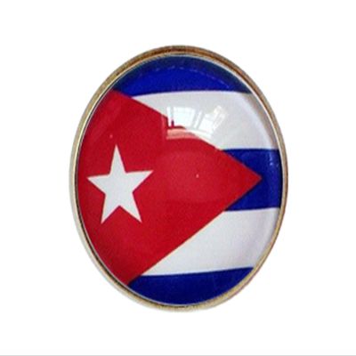 Uijokdef Uijokdef 1 PCS National Flag 2 Pin Round,Lapel Pins party Gifts, Patriotic Pin for Men/Women,National Flag Brooch Accessories Party Favors, Hat Suit Decorations (Cuba)