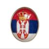 Uijokdef Uijokdef 1 PCS National Flag 2 Pin Round,Lapel Pins party Gifts, Patriotic Pin for Men/Women,National Flag Brooch Accessories Party Favors, Hat Suit Decorations (Serbia) view 1