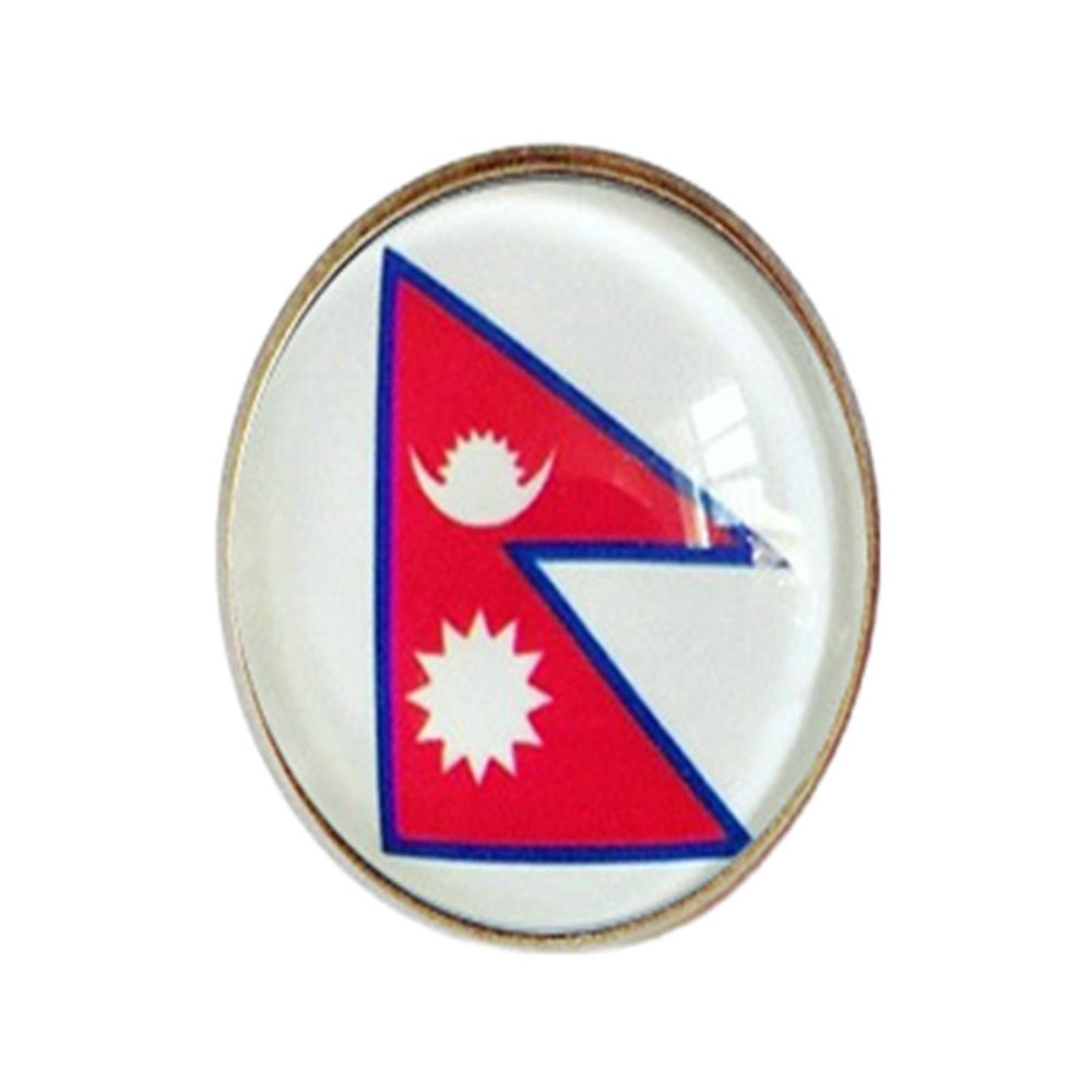 Uijokdef Uijokdef 1 PCS Nepal Flag Pin Round,Lapel Pins party Gifts, Patriotic Pin for Men/Women,Nepal Flag Brooch Accessories Party Favors, Hat Suit Decorations