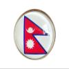 Uijokdef Uijokdef 1 PCS Nepal Flag Pin Round,Lapel Pins party Gifts, Patriotic Pin for Men/Women,Nepal Flag Brooch Accessories Party Favors, Hat Suit Decorations view 1