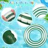 3 PCS Striped Pool Floats for Adults Swimming Rings Tube with Handles -Inflatable Pool Float Tube for Adults Pool Floats for The Beach, Party, Vacation (Multicolor, M) view 3