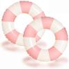 2 PCS 29 inch Inflatable Pool Floats for Swimming Pool Party Lake Beach Adults - Floaties Pool Tubes Swim Rings Tubes Floaties for Beach Pool Party Decorations (Pink, 80) view 1