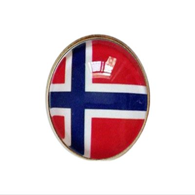 Uijokdef Uijokdef 1 PCS National Flag 3 Pin Round,Lapel Pins party Gifts, Patriotic Pin for Men/Women,National Flag Brooch Accessories Party Favors, Hat Suit Decorations (Norway)