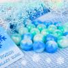 24 Pack Frozen Slime Party Favors, for Kids Ice Slime Ball Snowflake Putty Toy Valentines Day Christmas Easter Goodie Bag Stuffer Classroom Reward for Girls Boys Stretchy Non-Sticky Stress Relief view 2