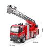 wheelfun HUINA 1/14 561 2.4G Sprayable Scaling Ladder Fire Truck Tractor RC Model Car Hobby Model view 2