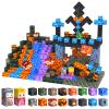 100PCS Magnetic Blocks - Build Magnet World kids Building Toy, Magnetic Tiles Building Blocks Toddler STEM Montessori Toy Sensory Outdoor Toys for 3+ Year Old Boys&Girls, Christmas Birthday Gift view 1