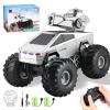 Fippy Remote Control RC Truck, 1:16 Amphibious Remote Control Car with Water Squirt, Waterproof RC Monster Truck, 4WD All-Terrain Off-Road Pickup RC Trucks Gift for Kids Boys view 1