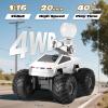 Fippy Remote Control RC Truck, 1:16 Amphibious Remote Control Car with Water Squirt, Waterproof RC Monster Truck, 4WD All-Terrain Off-Road Pickup RC Trucks Gift for Kids Boys view 2