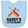 inktastic Daddy Little Helper Outfit Tools Newborn Bib Light Blue 3d256 view 1