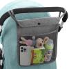 Accmor Universal Stroller Organizer, Mesh Bag Fits for Uppababy, Nuna, Britax, Doona Strollers, Non-Slip Adjustable Stroller Mesh Cargo Net Storage Caddy Accessories view 1