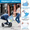 Accmor Universal Stroller Organizer, Side Sling Stroller Organizer, Mesh Cargo Net Stroller Storage Caddy Accessories, Stroller Bag Accessories Fits for Uppababy, Nuna, Baby Jogger, Doona Strollers view 3