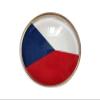 Uijokdef Uijokdef 1 PCS National Flag 3 Pin Round,Lapel Pins party Gifts, Patriotic Pin for Men/Women,National Flag Brooch Accessories Party Favors, Hat Suit Decorations (Czech Republic) view 1
