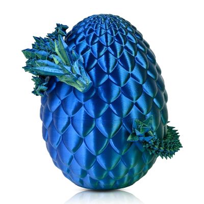 3D Printed Dragon Egg with Dragon Inside,Mystery Articulated Crystal Dragon Fidget Toys for Kids, Teens & Adults - Easter, Christmas & Birthday Surprise Gift