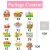 12Pcs Cute Easter Cupcake Toppers Egg Rabbit Chicks Pattern Festivals Theme Cake Toppers Decoration for Birthday Spring Party Supplies (Easter Cupcake Toppers, 12) view 3
