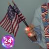 NUDALA 24 Pack Red Light Up Star Rings Glow in the Dark Party Flashing LED Jelly Finger Rings for July 4th,Halloween,Christmas,Concert,Goodie Bag Fillers,Raves view 4