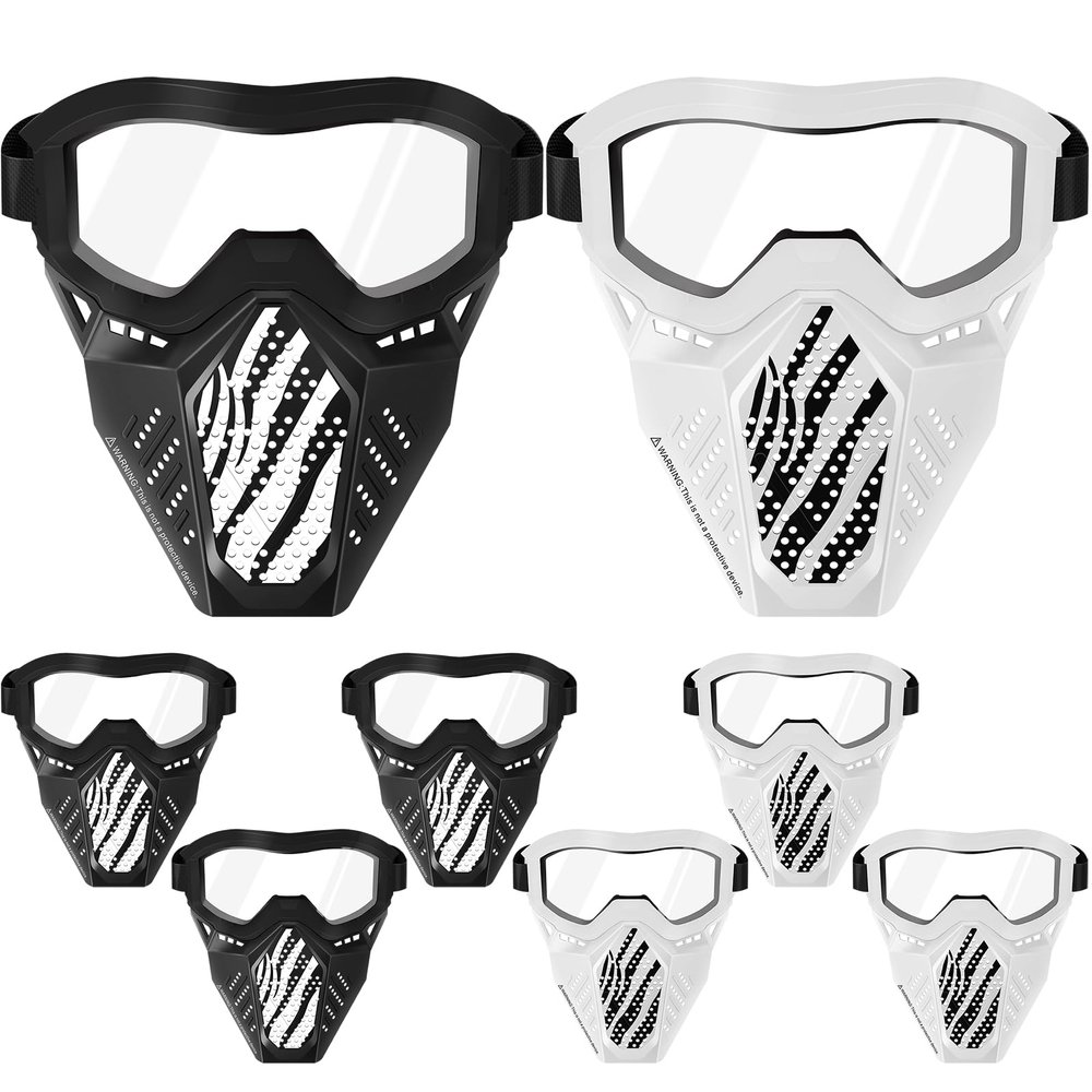 8 Pack Tactical Mask Compatible with Nerf Rival, Apollo, Zeus, Khaos, Atlas, Artemis Blasters Rival Mask