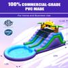 26ft Commercial Double Water Slides for Adults Backyard with 2 WaterSlides+Climbing Wall,Blow Up 100% PVC Inflatable Water Slides for Outdoor Family,Giant Splash Pool Water Slide 26x12x14 FT view 3