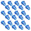 NUDALA 24 Pack Blue Light Up Star Rings Glow in the Dark Party Flashing LED Jelly Finger Rings for July 4th, Halloween,Christmas,Concert, Classroom Prizes,Goodie Bag Fillers,Raves view 1