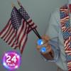 NUDALA 24 Pack Blue Light Up Star Rings Glow in the Dark Party Flashing LED Jelly Finger Rings for July 4th, Halloween,Christmas,Concert, Classroom Prizes,Goodie Bag Fillers,Raves view 4