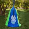 40" Hanging Tent Saucer Swing - 2 in 1 Kids Detachable Hanging Chair Swing Tent Set,Hammock Nest Pod Swing Seat for Boys/Girls,Children Outdoor Indoor Play House with Tent,Max Capacity 330 LBS (Blue) view 3